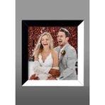 9 Adet 20X20 Çerçeve - Mdf Çerçeve - Fotoğraf Çerçevesi - Kare Çerçeve - Siyah - Beyaz