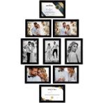 9 Adet 21X30 Çerçeve - Mdf A4 Çerçeve - Çoklu Fotoğraf Çerçevesi - Diploma Çerçevesi - Sertifika - Siyah