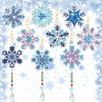 9 adet elmas boyama Noel kolye ucu, kar tanesi anahtarlık, çift taraflı kendin yap anahtarlık, el işi seti, elmas tablo süs, bahçe, pencere, ev, ofis için Noel dekorasyonu