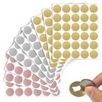 9 adet kazıma çıkartması – 2,5 cm kazınabilir çıkartma, 3 renkli kazıma çıkartması, yuvarlak, altın gümüş pembe altın, doğum günü sürprizi, kendin yap kartpostallar, sevgililer günü, düğün için