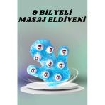 9 Bilyeli El Şeklinde Omuz Bacak Masaj Aleti Masaj Eldiveni Giyilebilir Plastik Vücut Sıkılaştırıcı P139772s235