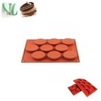 9 Göz Oval Şekilli Silikon Sabun Çikolata Kurabiye Mum Jöle Pasta vb. Kek Kalıbı (29,6 cm x 17,2 cm) (1 ADET) PRS-BS9OK30