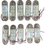 9 LED Parmak Lamba Oval 12V Beyaz Su Geçirmez E Belgeli 10 Adet Fiyatı TAS.018B