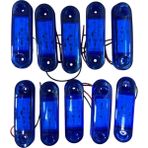 9 LED Parmak Lamba Oval 12V Mavi Su Geçirmez E Belgeli 10 Adet Fiyatı TAS.018M