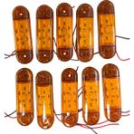 9 LED Parmak Lamba Oval 24V Sarı Su Geçirmez E Belgeli 10 Adet Fiyatı TAS.018S