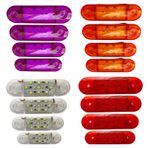 9 Ledli Tombul Parmak Led 10 Adet (turuncu-kırmızı-beyaz-mor)
