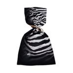 9 nine Kadın Siyah Beyaz İnce Pamuklu Zebra Şal