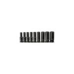9 Parça 1/2'' 6 Köşe Derin Havalı Lokma Anahtar Takımı (Raylı)