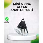9 Parça Alyan Anahtar Seti Isıl İşlem Görmüş Dalı Çelik