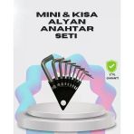 9 Parça Kısa Tip Alyan Seti Isıl İşlemli Profesyonel Kullanım Mir20298773