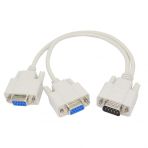 9 Pin D-Sub 1 Erkek - 2 Disi Y Rs232 Kablo