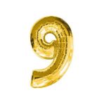 9 Rakamı Grabo Gold Folyo Balon