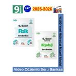 9.Sınıf 2025-2026 Fizik-Biyoloji Video Çözümlü Marif Müfredat Soru Bankası Seti+Kalem