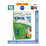 9.Sınıf 2025-2026 Müfredat Kimya Video Anlatımlı Video Çözümlü Soru Bankası Seti+Kalem