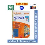 9.Sınıf 2025-2026 Müfredat Matematik Video Anlatımlı Video Çözümlü Soru Bankası Seti+Kalem