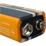 9 Volt Pil - 9V Oyuncak Araba Drone Kumanda Pili -9VOLT Çift Başlı Kare Pil - 1 Adet