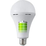 9 W Şarjlı LED A60 Ampul - Beyaz Işık (6500K) - E27 - CT-4229B Tekli Beyaz Işık E27 LED Ampul 9 Watt
