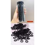 90 Adet Mini Lastik Toka Küçük Lastik Toka Küçük Toka Minik Toka Çocuk Tokası Bebek Tokası 2 cm - Standart - Siyah