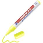 90 Cam Yazı Tahtası Kalemi - Sarı - 1 Cam Kalem - 2-3 mm Yuvarlak Uçlu - Standart