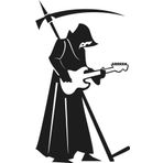 90 cm Azrail Gitar Çalıyor Folyo Sticker