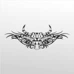 90 cm Boğa Deseni Folyo Sticker