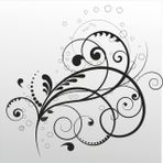 90 cm Çiçek Deseni Folyo Sticker