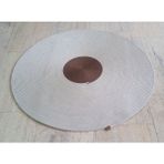 90 cm El Örme Dokuma Paspas Kilim Yolluk Halı Krem&kahve - 90 x 90 cm - Kahve - Krem