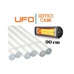90 Cm Infrared Ufo Isıtıcı 23mm Elektrikli Soba Camı
