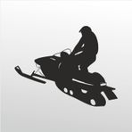 90 cm Motorlu Kızak Folyo Sticker