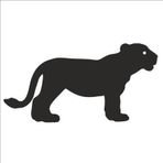 90 cm Yavru Kaplan Folyo Sticker