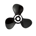 (90 CT - 300 HP Mercury/MerCruiser, Qa1916x - 19p, Right) - Quicksilver Black Diamond Propeller Black Finish