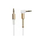 90 Derece L Tipi 3.5 mm Aux Ses Kablosu 3.5-3.5 mm Aux Kablosu Konektörü 90 Derece Erkek - Erkek Çivi Klasik 118