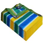 %90 Güneş Koruyucu Gölge Ağı - Bitkiler, Sera, Ahır ve Köpek Kulübesi için UV Dayanıklı Bahçe Örgüsü Tarp - Çiçekler ve Sebzeler için Dayanıklı Güneşlik Bezi (5x10m, Renk A)