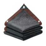 %90 UV Korumalı Dış Mekan Gölgelik Ağı, Kuşgözü ile Sera Gölgesi Yelken Siyah Örgü Tarp, Bitkiler, Çiçekler ve Evcil Hayvan Kulübeleri için Halat Dahil (4 m x 14 m)