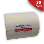 90x30 Termal Etiket | 30 Rulo Barkod Etiketi | Kalite Barkod