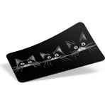 90X40 cm Xxl Gaming Mouse Pad [high Density Hybrid Kumaş] [kaymaz Taban] [yüksek Çözünürlüklü Baskı] Fare Altlığı Oyuncu Mousepad (3 Cats) - Altın