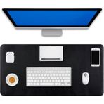 90X40 Xl Deri Mouse Pad,ofis Mouse Pad,masa Matı Sümen,konforlu Mouse Pad,çift Yönlü Mouse Pad - Lila