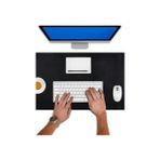 90X40 Xl Deri Mouse Pad,ofis,masa Matı Sümen,konforlu Mouse Pad,çift Yönlü (Siyah) - Option-1 - 0002 - Beyaz