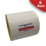 90x60 Termal Etiket | 6 Rulo Barkod Etiketi | Kalite Barkod