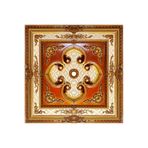 90x90 KARE KAHVE RENK SARAY TAVAN GÖBEK Kahve 50 x 110