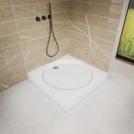 90X90 Kare Yassı Monoblok Duş Teknesi H:12 cm