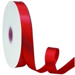91 m saten bant, kırmızı, 20 mm, kırmızı kurdele, hediye bandı, saten hediye bandı, kırmızı, hediye paketi, el işi, dekorasyon, Noel, düğün, doğum günü bantları, kırmızı kurdele