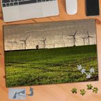 916 Rüzgar Gülü Elektirik Santrali 240 Parça Puzzle Yapboz Tablo