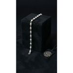 925 Ayar Geleneksel Kafes Telkari El İşi Top Zincir Gümüş Bileklik (9x4mm)