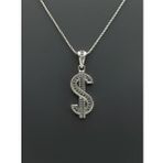925 Ayar Gümüş Dolar Kolye Gümüş Unisex Kolye Gümüş Kolye