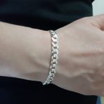 925 Ayar Gümüş Gurmet Model Erkek Bileklik 6.5 Mm