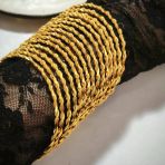 925 Ayar Gümüş İkili Adana Burma Gold Bilezik