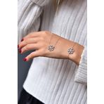 925 Ayar Gümüş Kartanesi Kolye Bileklik Set