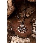 925 Ayar Gümüş Pentagram Unisex Kolye