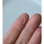 925 Ayar Gümüş Sıkıştırmalı Fake Deliksiz Halka 5 Adet Piercing